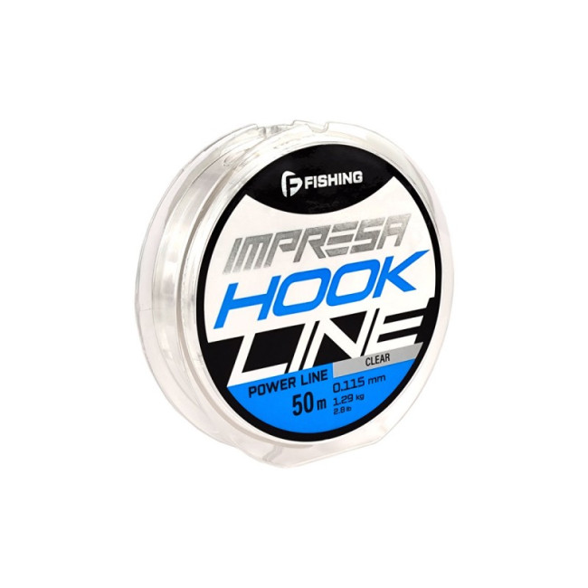 F-FISHING Леска Impresa Hook Line Clear 50м 0,115мм 1,29кг 2,8lb F-FISHING Леска Impresa Hook Line Clear 50м 0,115мм 1,29кг 2,8lb