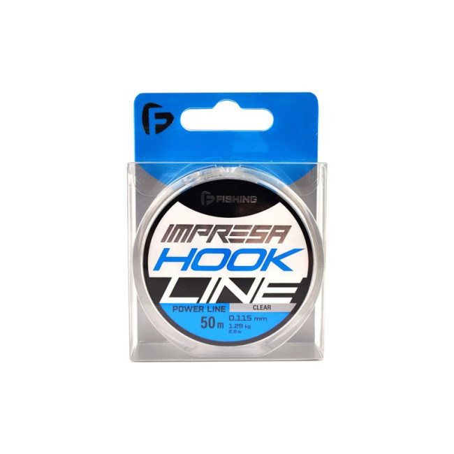 F-FISHING Леска Impresa Hook Line Clear 50м 0,115мм 1,29кг 2,8lb фото-2 F-FISHING Леска Impresa Hook Line Clear 50м 0,115мм 1,29кг 2,8lb фото-2