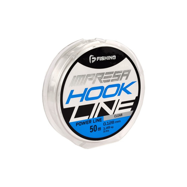 F-FISHING Леска Impresa Hook Line Clear 50м 0,128мм 1,49кг 3,3lb F-FISHING Леска Impresa Hook Line Clear 50м 0,128мм 1,49кг 3,3lb