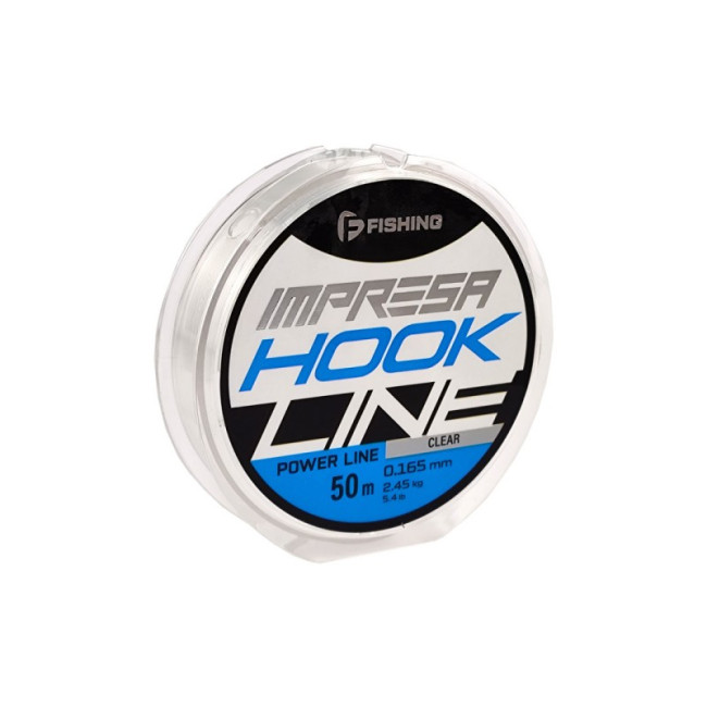 F-FISHING Леска Impresa Hook Line Clear 50м 0,165мм 2,45кг 5,4lb F-FISHING Леска Impresa Hook Line Clear 50м 0,165мм 2,45кг 5,4lb
