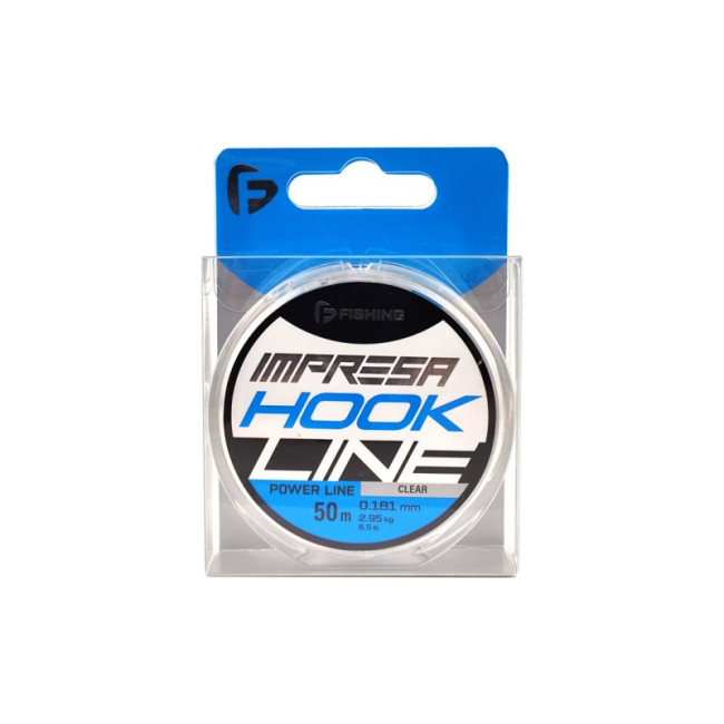 F-FISHING Леска Impresa Hook Line Clear 50м 0,181мм 2,95кг 6,5lb фото-2 F-FISHING Леска Impresa Hook Line Clear 50м 0,181мм 2,95кг 6,5lb фото-2