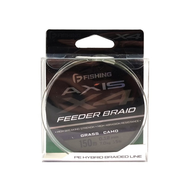 F-FISHING Шнур Axis Braid PE X4 Feeder 150м Grass Camo 0,12мм 7кг/15lb фото-3 F-FISHING Шнур Axis Braid PE X4 Feeder 150м Grass Camo 0,12мм 7кг/15lb фото-3