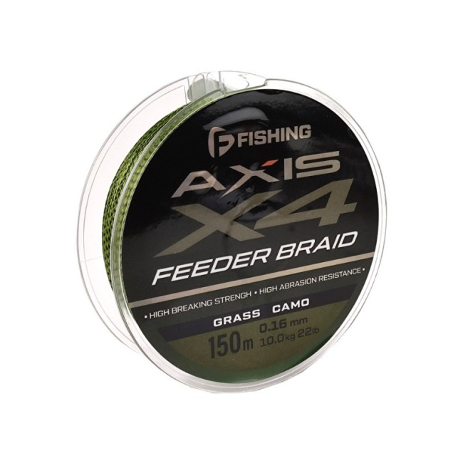 F-FISHING Шнур Axis Braid PE X4 Feeder 150м Grass Camo 0,16мм 10кг/22lb F-FISHING Шнур Axis Braid PE X4 Feeder 150м Grass Camo 0,16мм 10кг/22lb