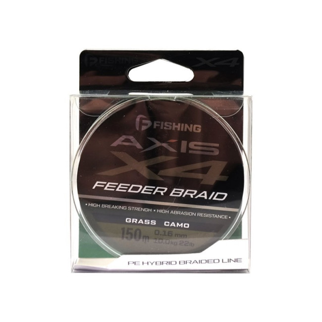 F-FISHING Шнур Axis Braid PE X4 Feeder 150м Grass Camo 0,16мм 10кг/22lb фото-3 F-FISHING Шнур Axis Braid PE X4 Feeder 150м Grass Camo 0,16мм 10кг/22lb фото-3