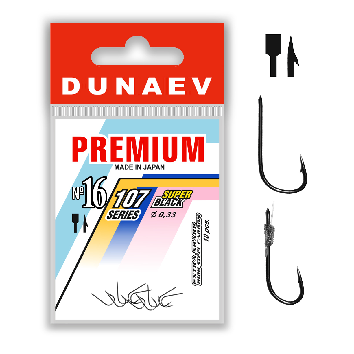 Крючок Dunaev Premium 107 #16 - фото