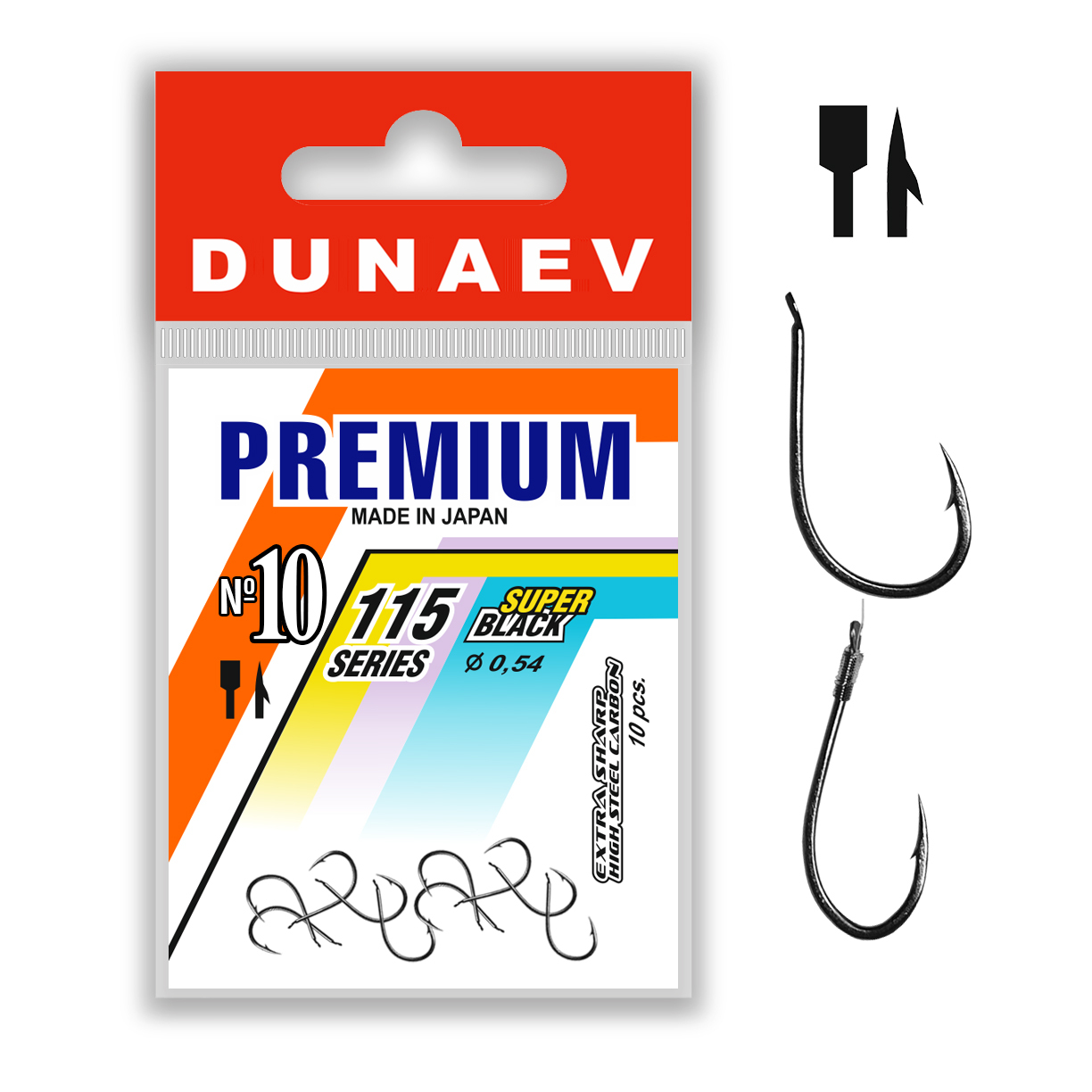 Крючок Dunaev Premium 115 #10 - фото