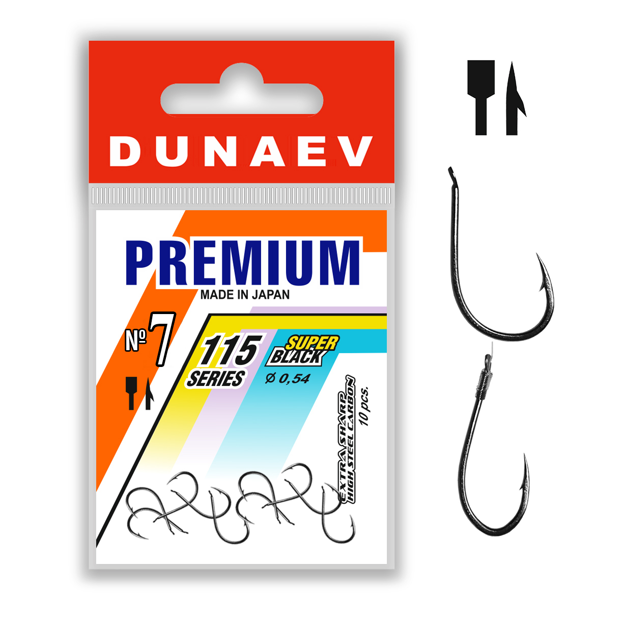 Крючок Dunaev Premium 115 #7 - фото
