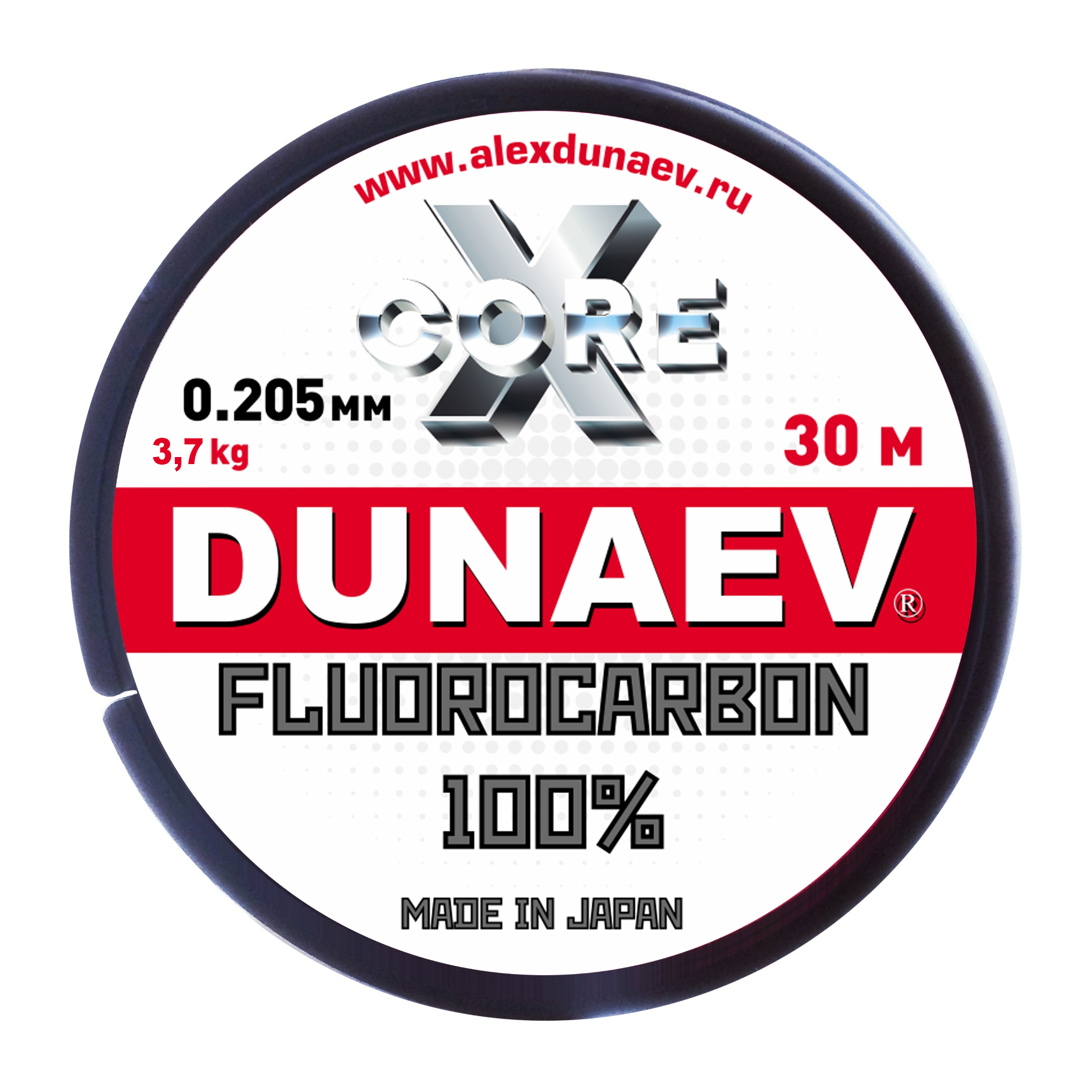 Леска Dunaev Fluorocarbon 0.205мм 30м - фото