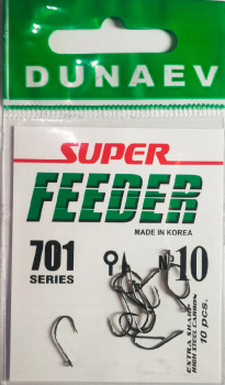 Крючки Dunaev Super Feeder 701 #10 (с колечком) - фото
