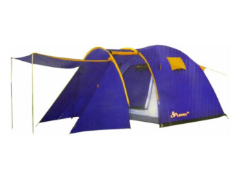 Палатка туристическая четырехместная (Д (230+70+110) × Ш 210 × В 175) - фото
