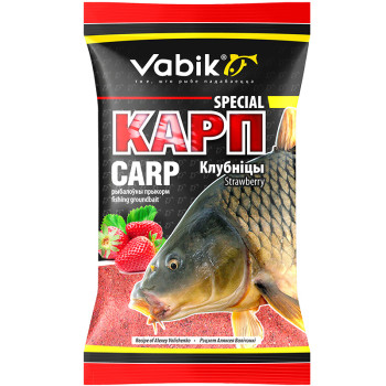 Прикормка Vabik SPECIAL Карп Клубника 1кг  - фото
