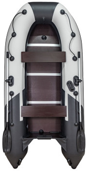 Лодка Ривьера Компакт 2900 СК касатка светло-серый/черный - фото