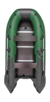 Лодка Ривьера Компакт 3200 СК касатка зеленый/черный - фото