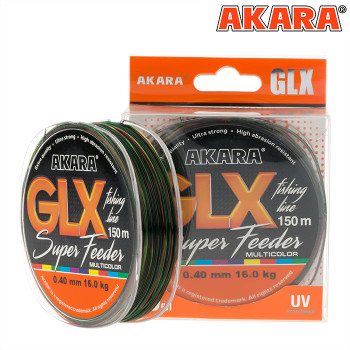 Леска Akara GLX Super Feeder Мультиколор (150м) 0.20mm - фото